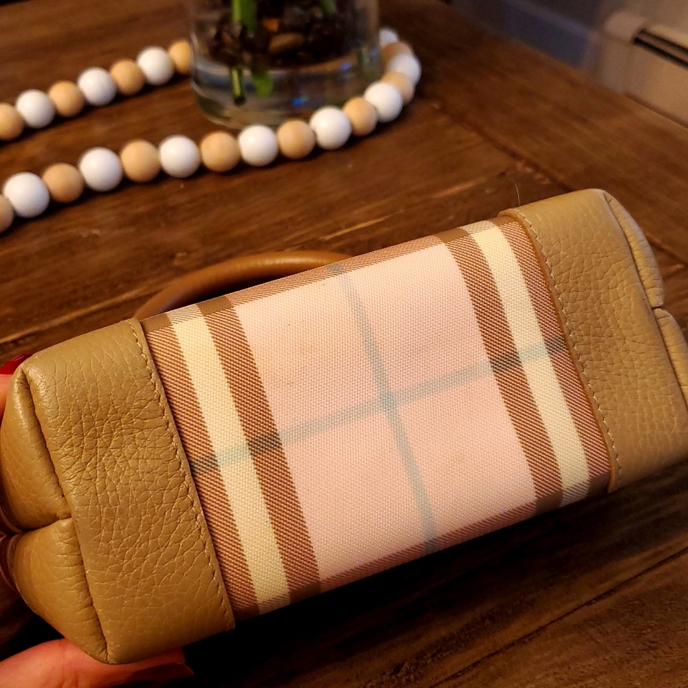 Finaldropburberry Mini Candy Nova Check Boston Bag - image 7